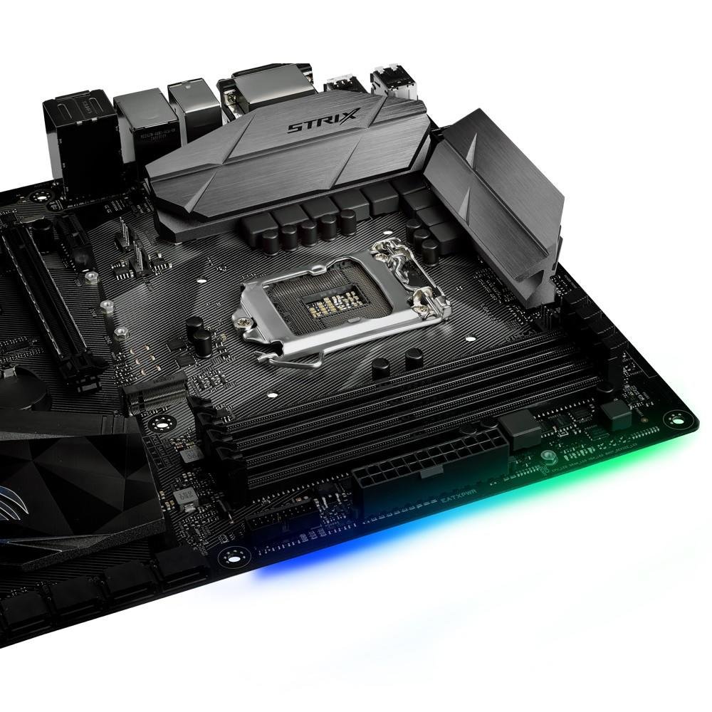 Placa-Mãe ASUS p/ Intel LGA 1151 ATX ROG STRIX H270F GAMING, DDR4, Aura Sync, Áudio Gamer, Rede Intel, USB 3.1 Tipo A e C, CFX, DVI/HDMI/DP Placa-Mãe ASUS p/ Intel LGA 1151 ATX ROG STRIX H270F GAMING, DDR4, Aura Sync, Áudio Gamer, Rede Intel, USB 3.1 Tipo A e C, CFX, DVI/HDMI/DP