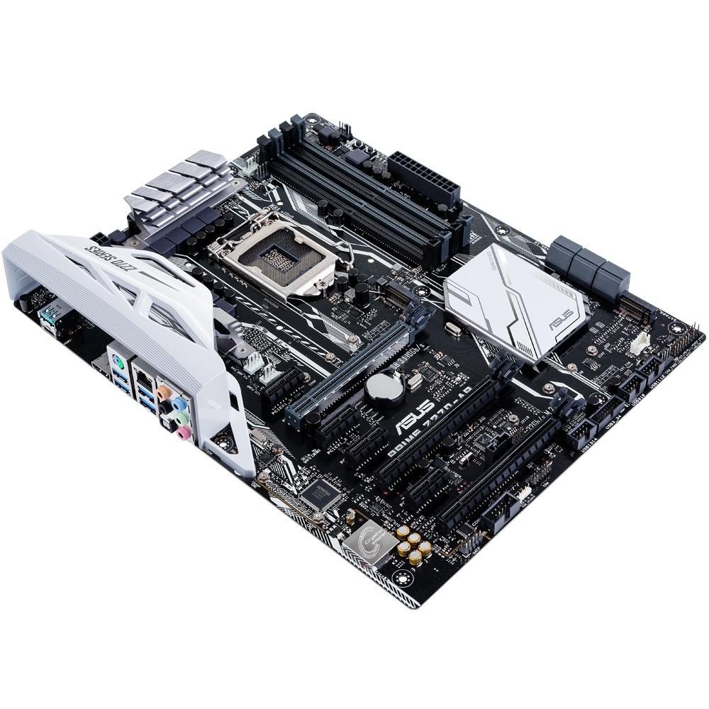 Placa-Mãe ASUS p/ Intel LGA 1151 ATX PRIME Z270-AR 4X DDR4, 2-M.2, Rede Intel, Safe Slot,ThunderboltEX, Áudio DTS, Aura Sync, SLI/CFX, HDMI