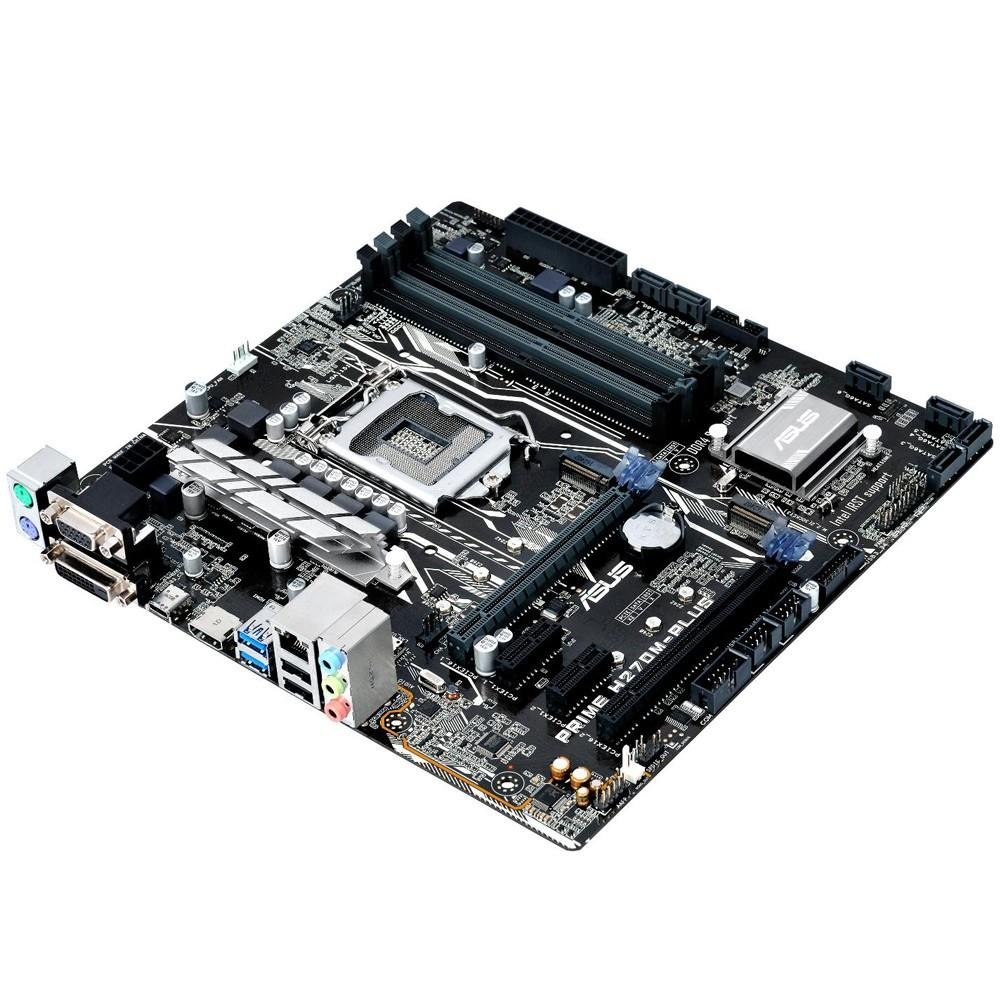Imagem 5 de 5 do produto Placa-Mãe ASUS p/ Intel LGA 1151 mATX PRIME H270M-PLUS, 4 X DDR4, 2-M.2, Safe Slot, Áudio Gamer,LED, USB 3.0 Frontal ,CFX, VGA/DVI/HDMI