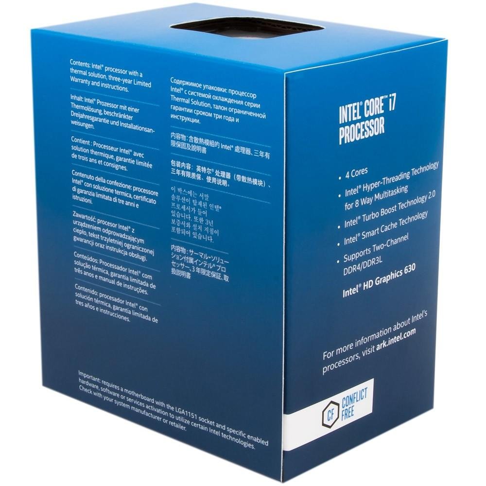 intel Core i7 7700K　LGA1151　KabyLake Processador Intel Core i7-7700K Kaby Lake | KaBuM!