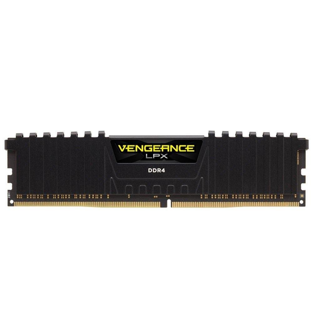 Memória RAM Corsair Vengeance LPX, 4GB, 2400MHz, DDR4, CL14, Preto - CMK4GX4M1A2400C14 Memória RAM Corsair Vengeance LPX, 4GB, 2400MHz, DDR4, CL14, Preto - CMK4GX4M1A2400C14