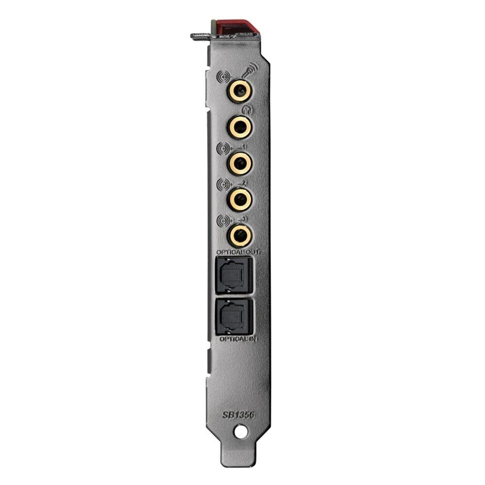 Placa de Som Interna Creative Labs SB1500 Sound Blaster Z, PCIe, Canais 5.1, Vermelho - 70SB150000000