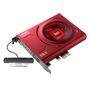 Placa de Som Interna Creative Labs SB1500 Sound Blaster Z, PCIe, Canais 5.1, Vermelho - 70SB150000000