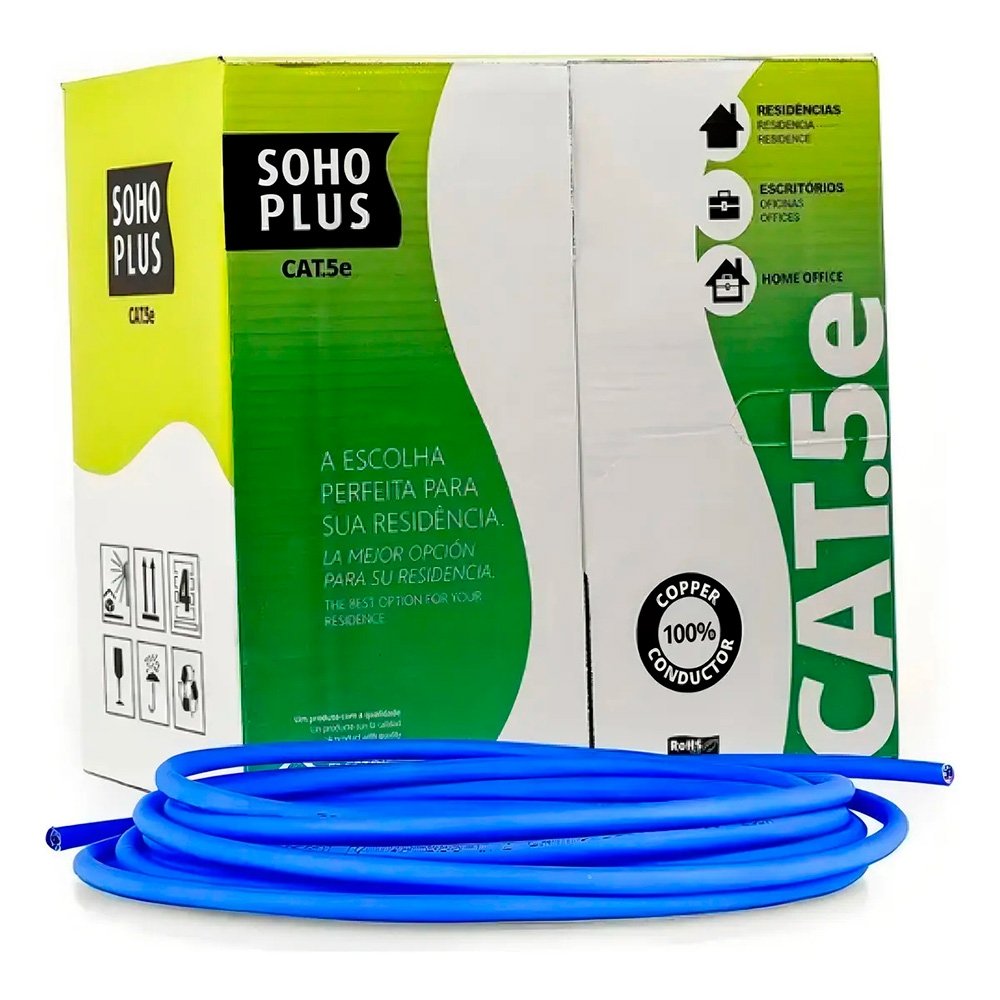 Cabo LAN Furukawa CAT 5E CMX | KaBuM!
