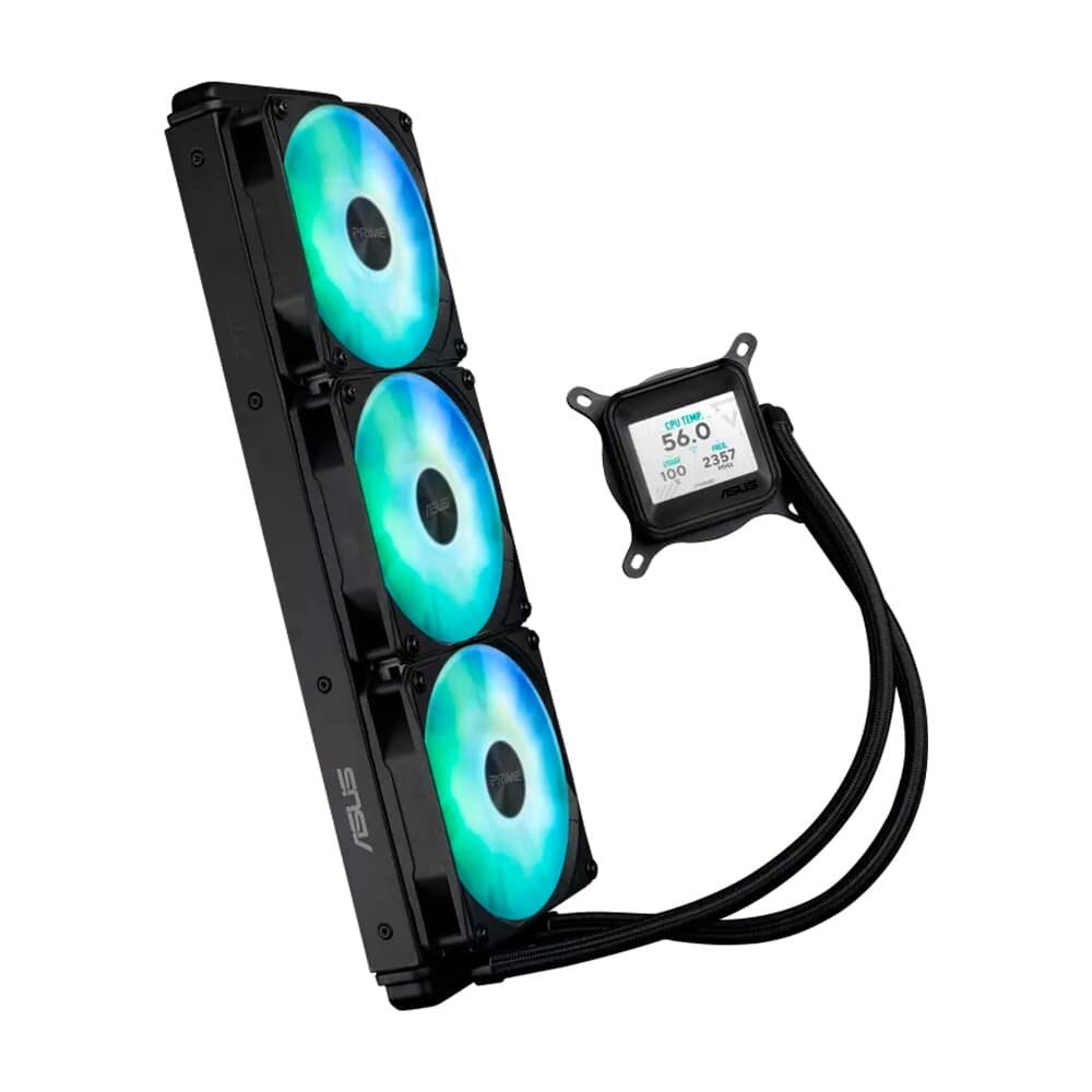 Imagem 4 de 8 do produto Water Cooler ASUS Prime LC 360 ARGB LCD, 360mm, AMD e Intel, Preto - 90RC00Z1-B0UAY0