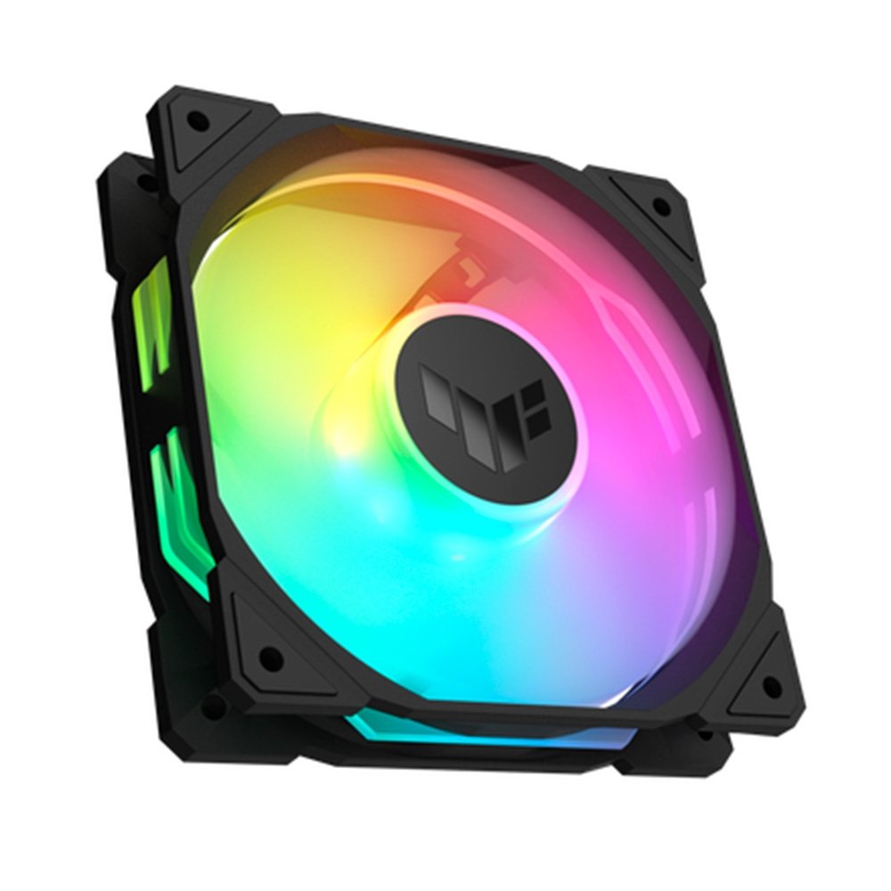 Imagem 2 de 4 do produto Kit com 3 Ventoinhas ASUS TUF Gaming TR120, 120mm, ARGB, Preto - 90DA0090-B00020