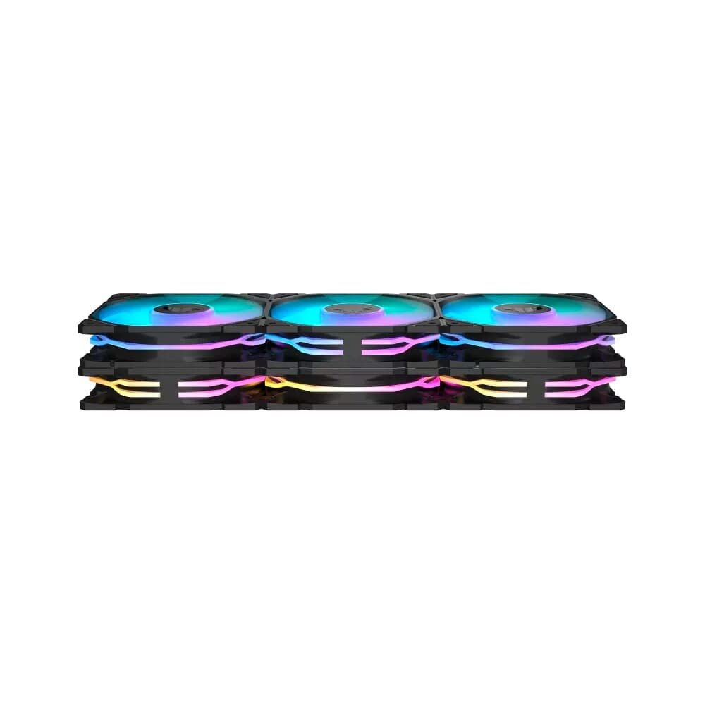 Kit com 3 Ventoinha Asus TUF Gaming TR120 Reverse , 120mm, ARGB, Preto - 90DA00D0-B00020 - view 12