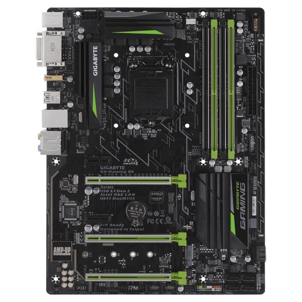 Placa-Mãe GIGABYTE p/ Intel LGA 1151 GA-GAMING B8, B250, DDR4