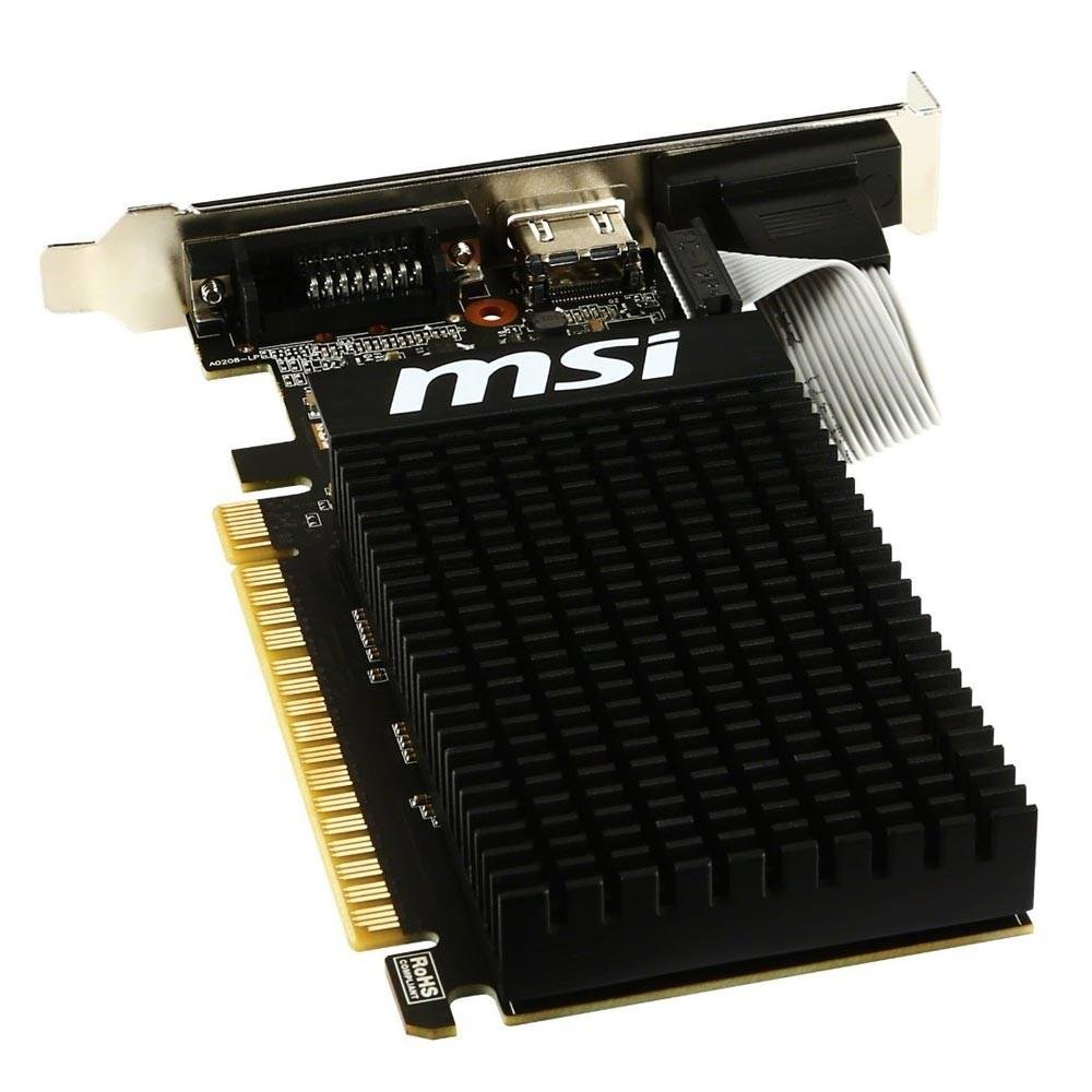 Placa de Vídeo MSI NVIDIA GeForce GT 710 1GD3H LP 1GB, DDR3 Placa de Vídeo MSI NVIDIA GeForce GT 710 1GD3H LP 1GB, DDR3