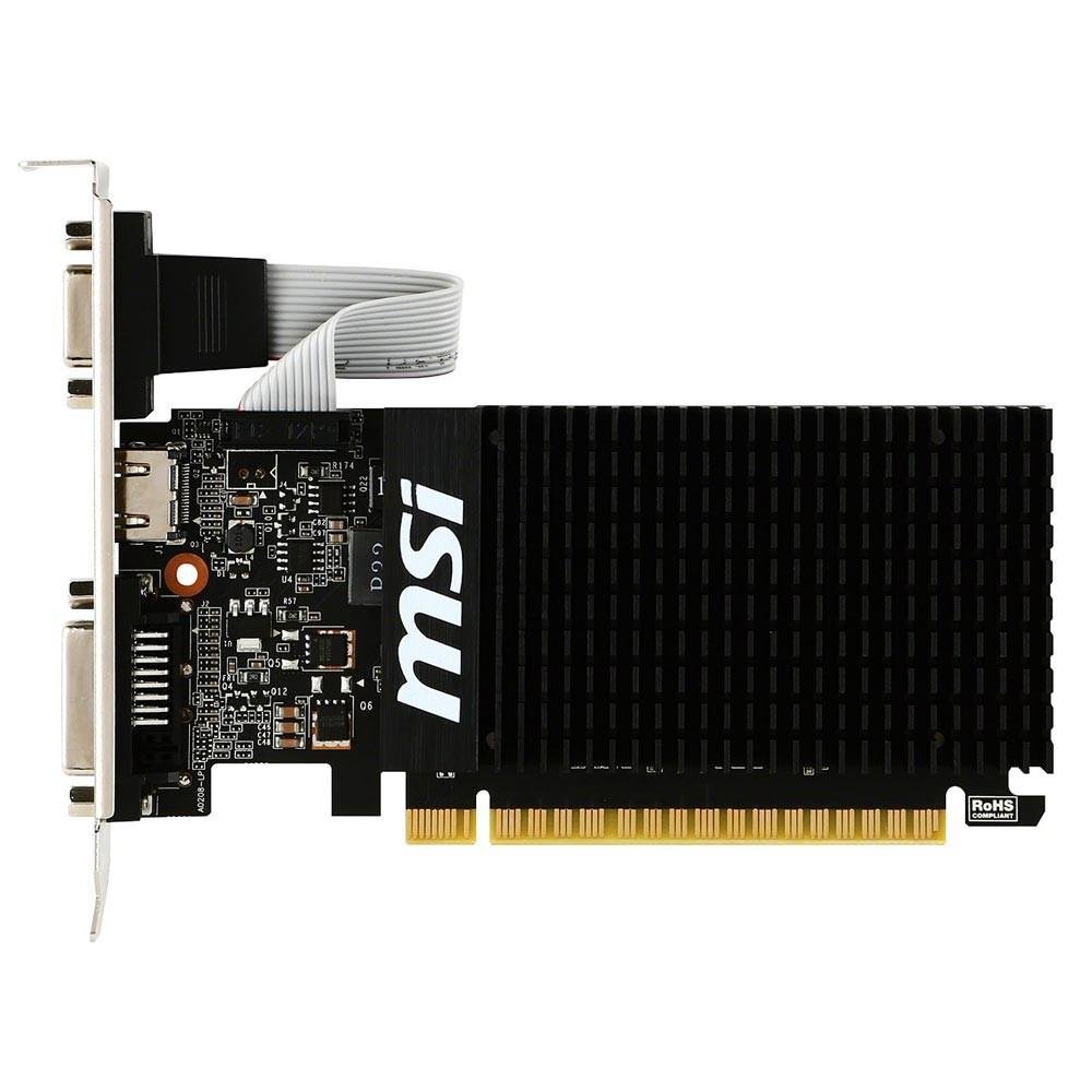 Placa de Vídeo MSI NVIDIA GeForce GT 710 1GD3H LP 1GB, DDR3 Placa de Vídeo MSI NVIDIA GeForce GT 710 1GD3H LP 1GB, DDR3