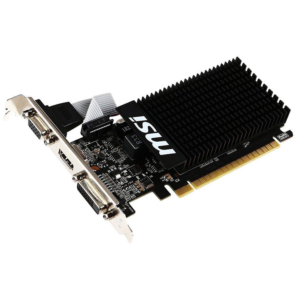 Placa de Vídeo MSI NVIDIA GeForce GT 710 1GD3H LP 1GB, DDR3 Placa de Vídeo MSI NVIDIA GeForce GT 710 1GD3H LP 1GB, DDR3