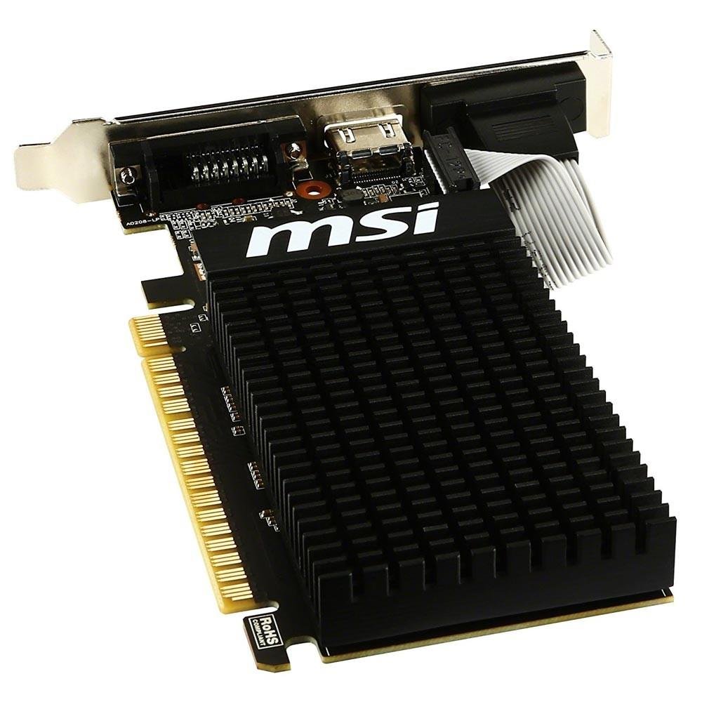 Placa de Vídeo MSI NVIDIA GeForce GT 710 1GD3H LP 1GB, DDR3 Placa de Vídeo MSI NVIDIA GeForce GT 710 1GD3H LP 1GB, DDR3