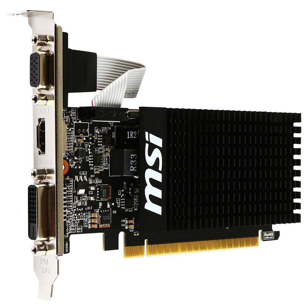 Placa de Vídeo MSI NVIDIA GeForce GT 710 1GD3H LP 1GB, DDR3 Placa de Vídeo MSI NVIDIA GeForce GT 710 1GD3H LP 1GB, DDR3