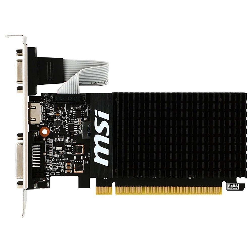 Placa de Vídeo MSI NVIDIA GeForce GT 710 2GD3H LP 2GB, DDR3 Placa de Vídeo MSI NVIDIA GeForce GT 710 2GD3H LP 2GB, DDR3