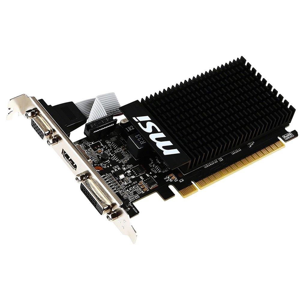 Placa de Vídeo MSI NVIDIA GeForce GT 710 2GD3H LP 2GB, DDR3 Placa de Vídeo MSI NVIDIA GeForce GT 710 2GD3H LP 2GB, DDR3
