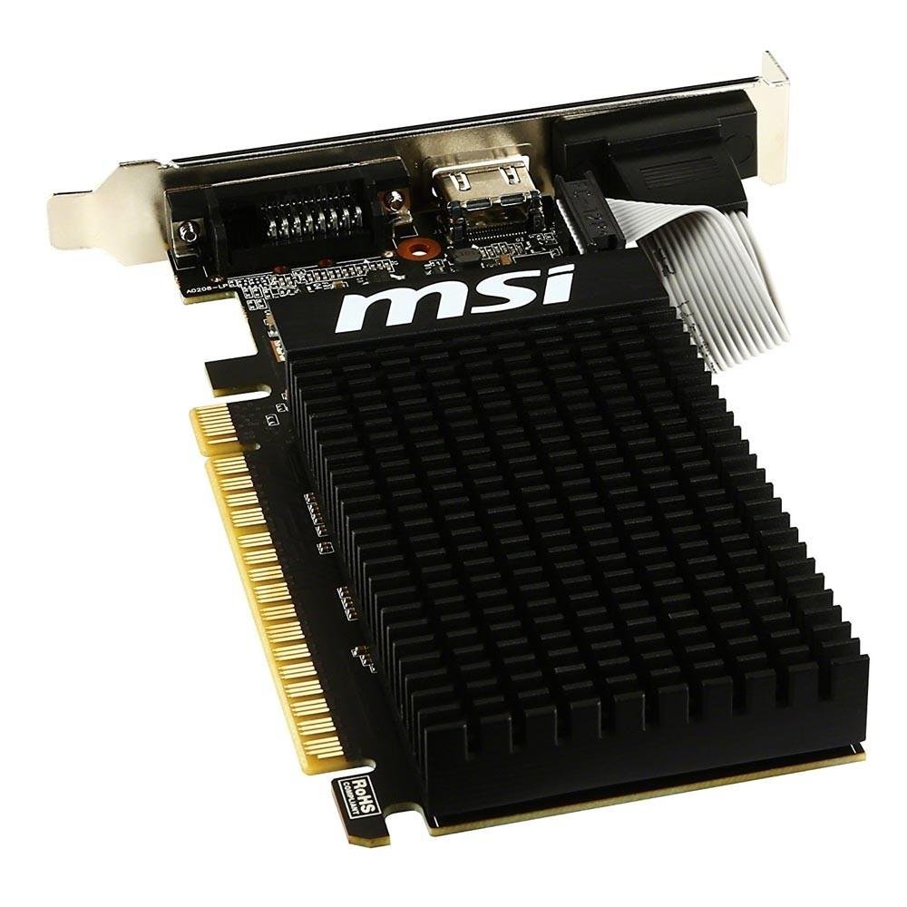 Placa de Vídeo MSI NVIDIA GeForce GT 710 2GD3H LP 2GB, DDR3 Placa de Vídeo MSI NVIDIA GeForce GT 710 2GD3H LP 2GB, DDR3