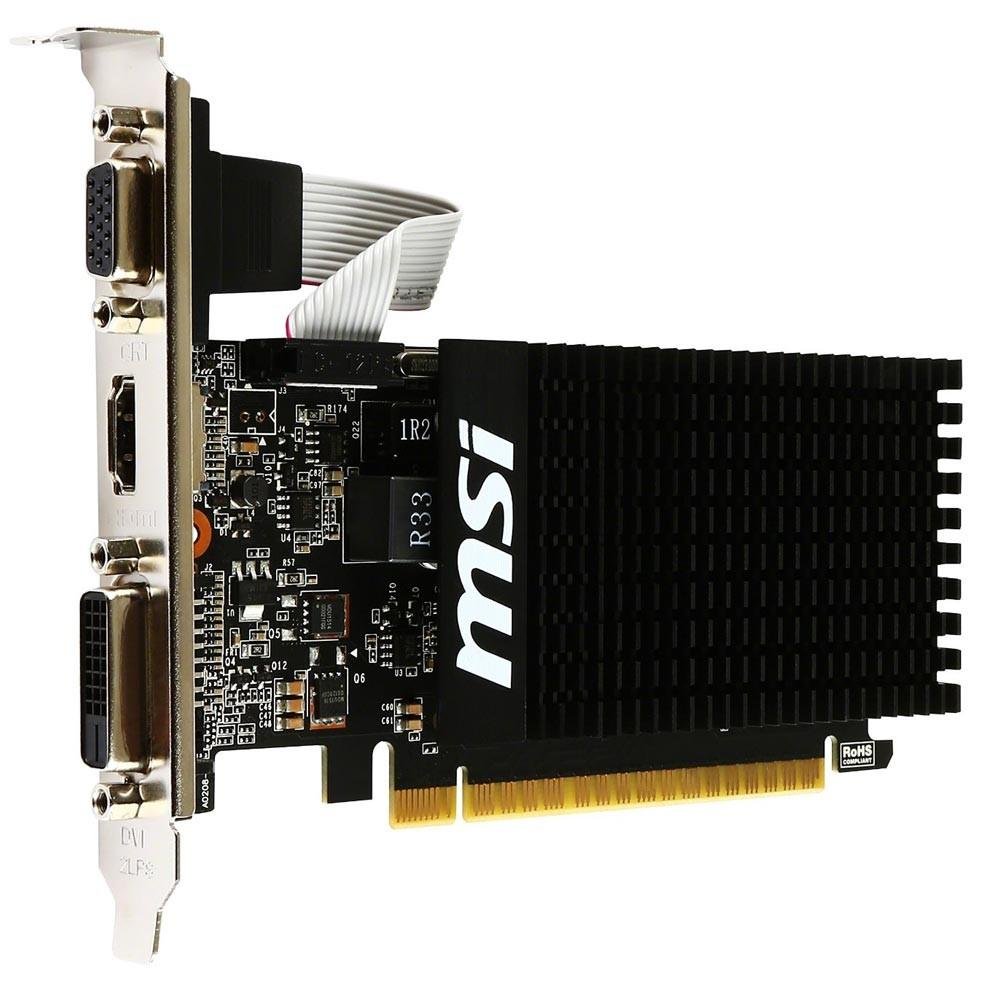 Placa de Vídeo MSI NVIDIA GeForce GT 710 2GD3H LP 2GB, DDR3 Placa de Vídeo MSI NVIDIA GeForce GT 710 2GD3H LP 2GB, DDR3