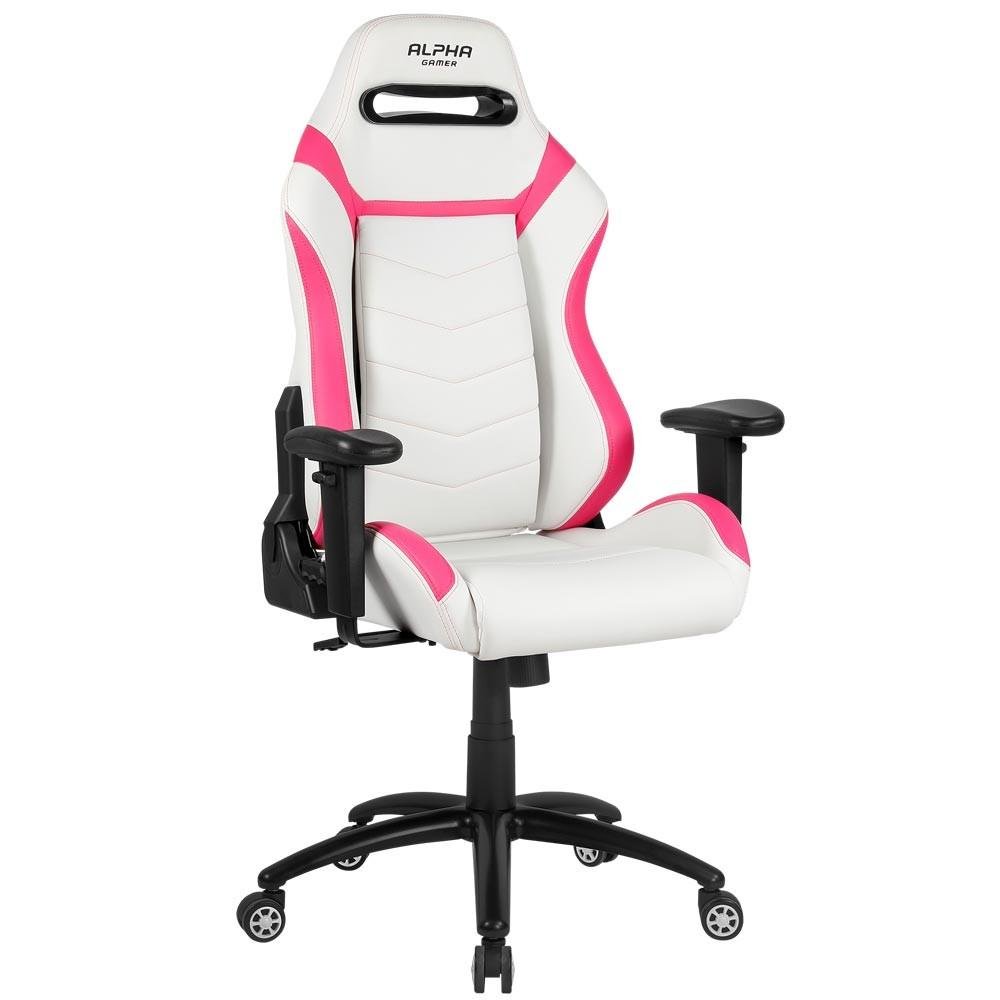 Imagem 2 de 4 do produto Cadeira Gamer Alpha Gamer Gamma, White Pink