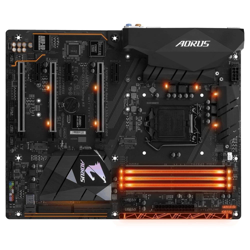 Imagem 3 de 5 do produto Placa-Mãe GIGABYTE p/ Intel LGA 1151 ATX AORUS GA-Z270X-GAMING K5 DDR4