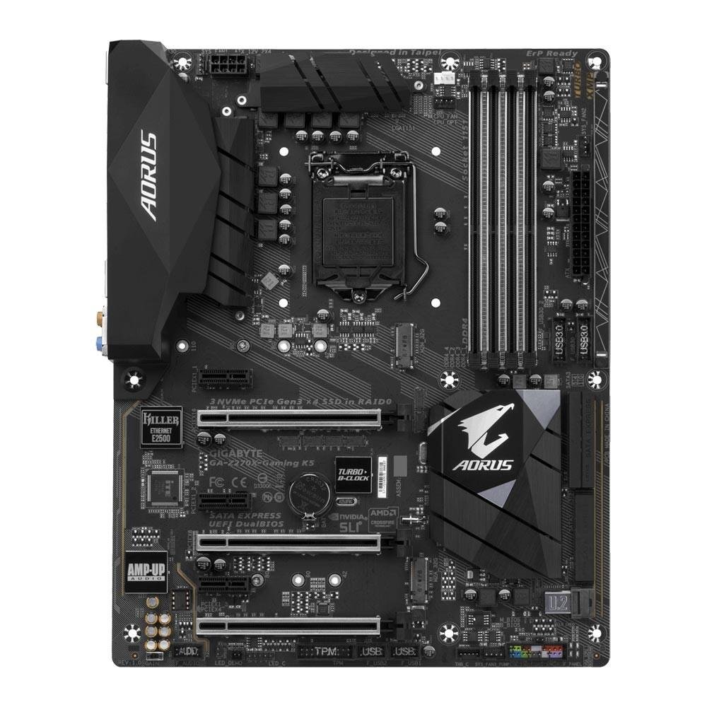 Imagem 2 de 5 do produto Placa-Mãe GIGABYTE p/ Intel LGA 1151 ATX AORUS GA-Z270X-GAMING K5 DDR4