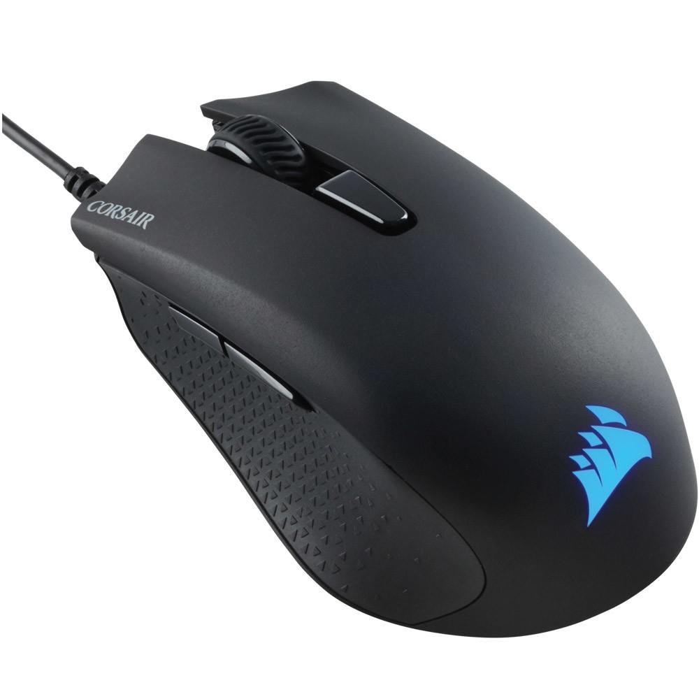 Imagem 9 de 29 do produto Mouse Gamer Corsair Harpoon, RGB, 6 Botões, 6000DPI, Preto - CH-9301011-NA