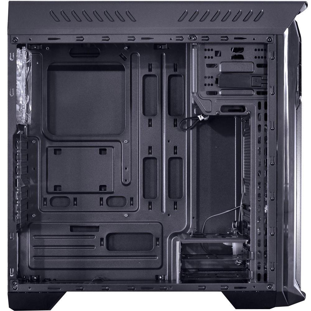 Imagem 2 de 8 do produto Gabinete Gamer PCYES mid-tower Samurai com 3 fans LED Azul Lateral em acrílico Transparente – SAMPTOAZ3FCAT