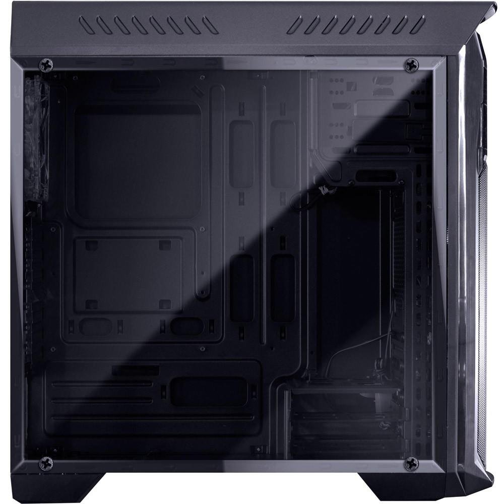 Imagem 3 de 7 do produto Gabinete Gamer PCYES mid-tower Samurai com 3 fans LED Vermelho Lateral em acrílico Transparente – SAMPTOVM3FCAT