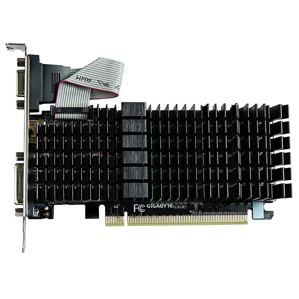 Imagem 3 de 4 do produto Placa de Vídeo VGA NVIDIA GIGABYTE GEFORCE GT 710 2GB DDR3 GV-N710SL-2GL REV 2.0