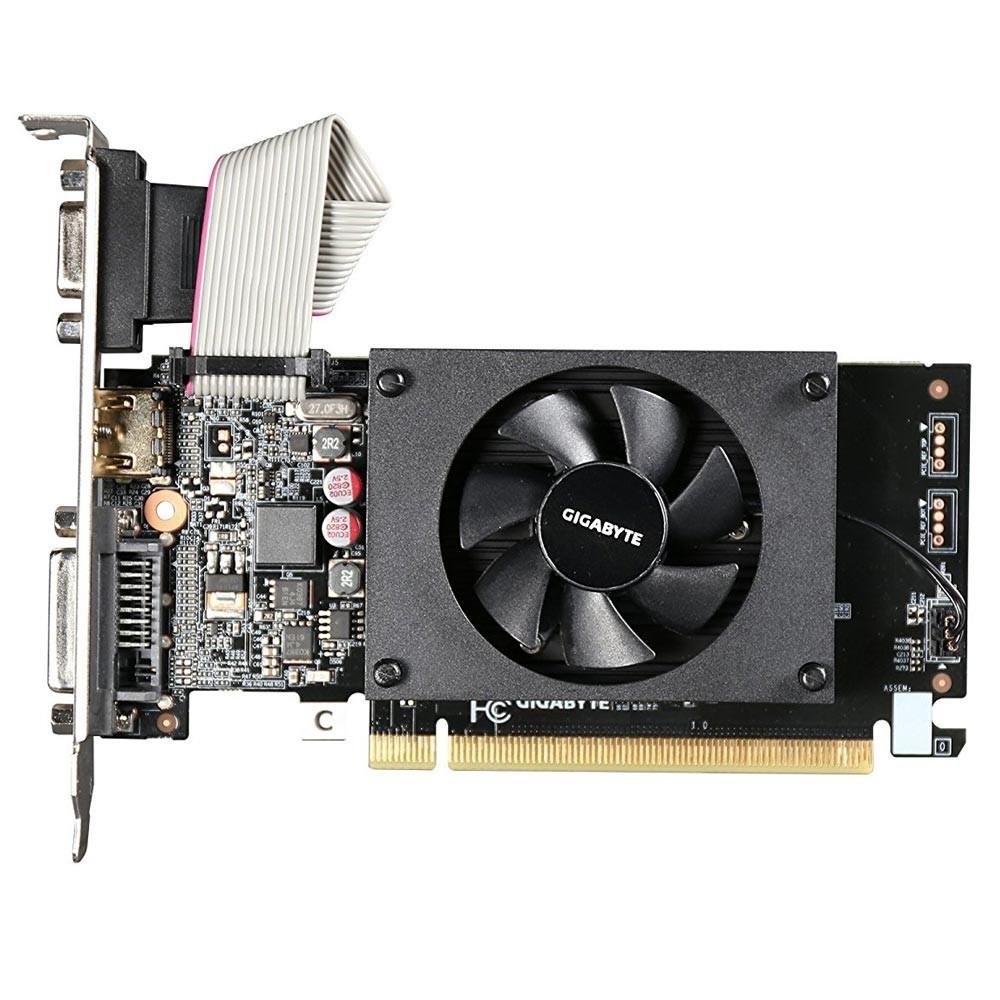 Imagem 4 de 5 do produto Placa de Vídeo Gigabyte NVIDIA GeForce GT 710 1GB, DDR3 - GV-N710D3-1GL (Rev. 2.0)