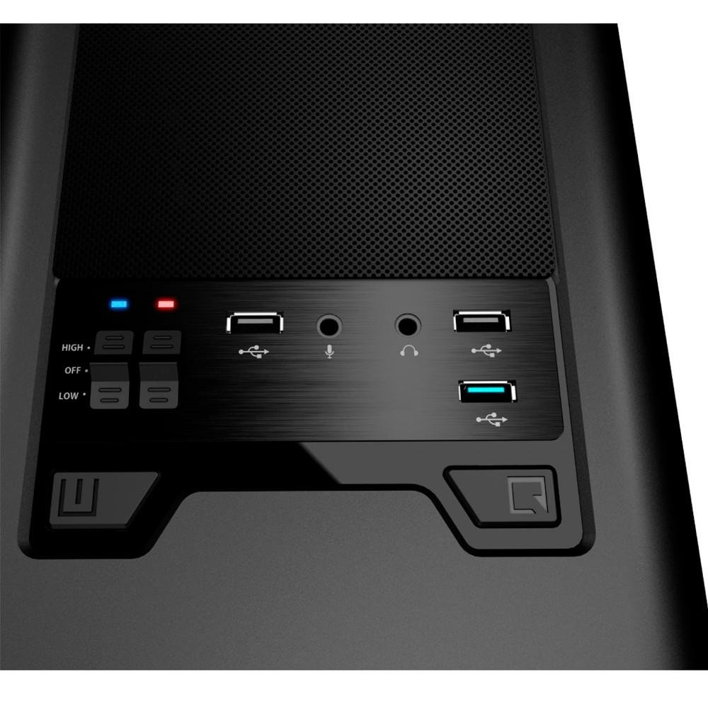 Gabinete AeroCool Gamer AERO-500 Window Preto - EN55576 Gabinete AeroCool Gamer AERO-500 Window Preto - EN55576
