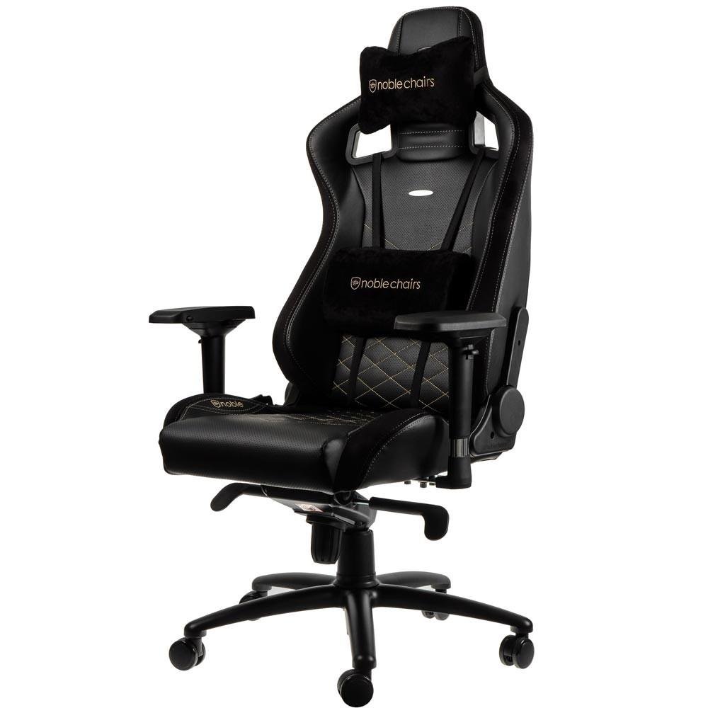 Cadeira Gamer Noblechairs EPIC, Black Gold - NBL-PU-GOL-002 Cadeira Gamer Noblechairs EPIC, Black Gold - NBL-PU-GOL-002