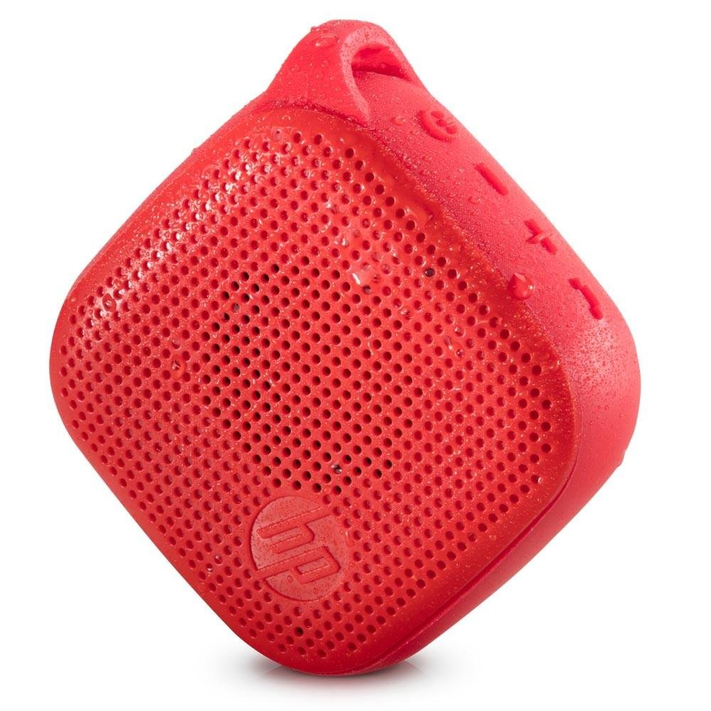Caixa de Som Bluetooth HP, 3W RMS, Entrada USB, Alcance 10m, Resistente a água, Vermelho - S300