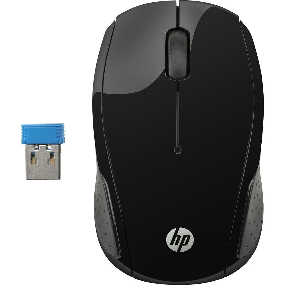 無線　hpオシレータ Mouse HP sem fio X200 Oman Preto - X6W31AAABL | KaBuM!