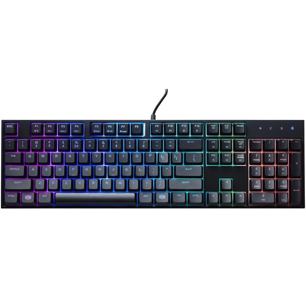 Teclado Gamer Cooler Master MasterKeys Lite L, RGB, ABNT2 - SGK-3040-KKMF1-BR Teclado Gamer Cooler Master MasterKeys Lite L, RGB, ABNT2 - SGK-3040-KKMF1-BR