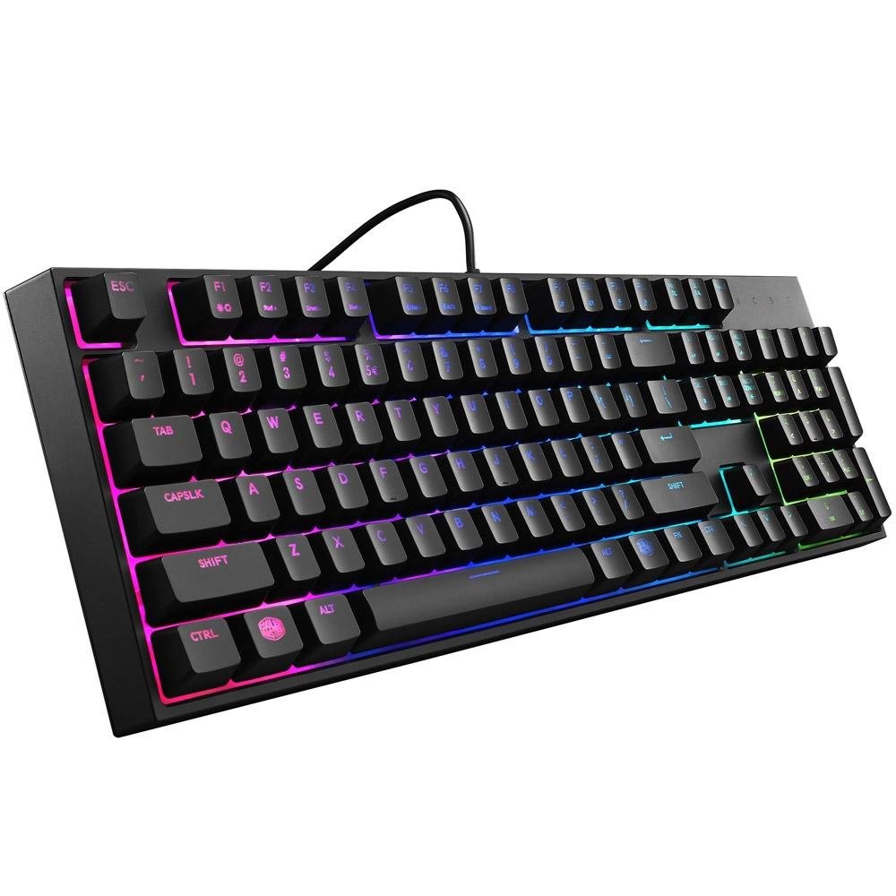 Teclado Gamer Cooler Master MasterKeys Lite L, RGB, ABNT2 - SGK-3040-KKMF1-BR Teclado Gamer Cooler Master MasterKeys Lite L, RGB, ABNT2 - SGK-3040-KKMF1-BR