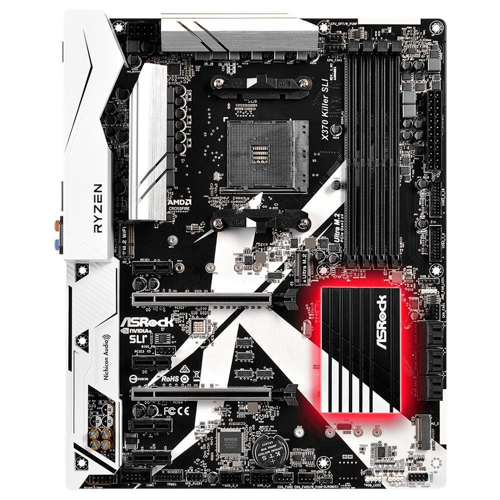 Imagem 3 de 5 do produto Placa-Mãe ASRock p/ AMD AM4 ATX X370 Killer SLI DDR4