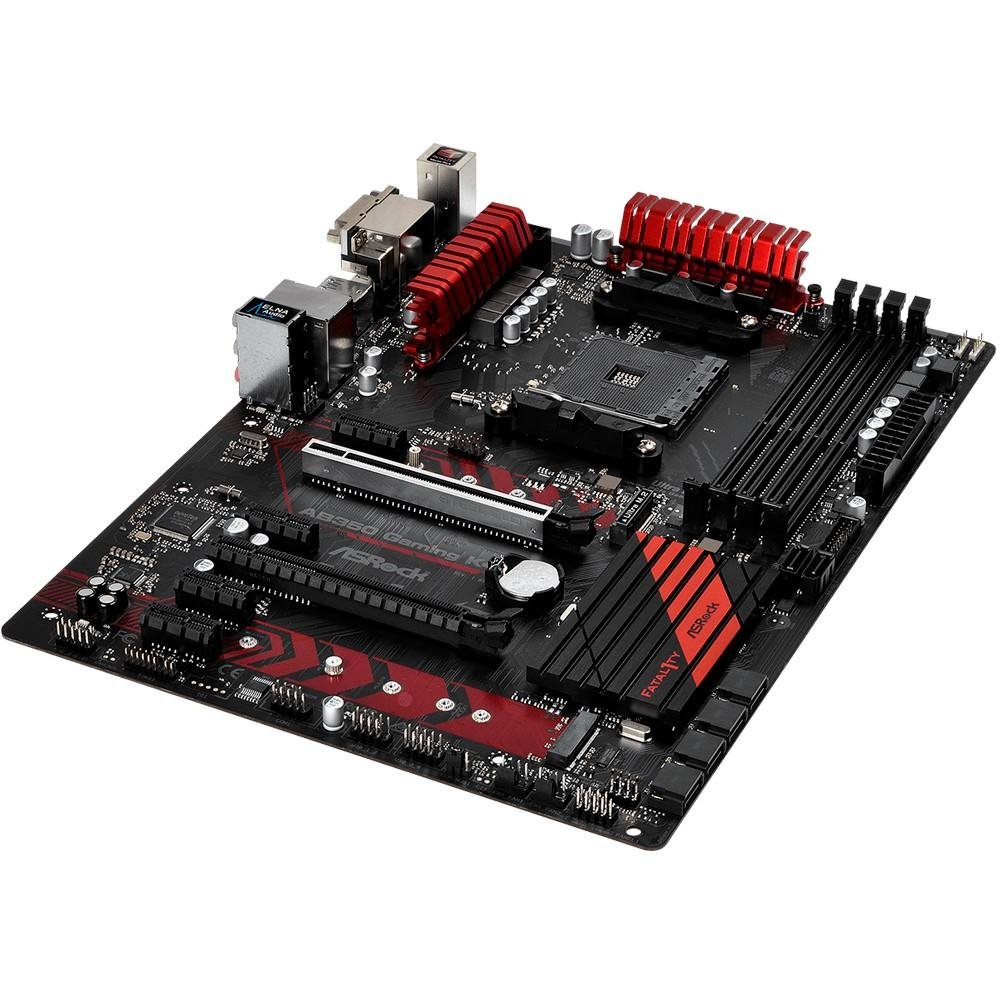 Placa-Mãe ASRock Fatal1ty AB350 Gaming K4 , AMD AM4, ATX, DDR4
