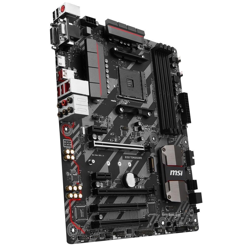 Placa-Mãe MSI B350 Tomahawk, AMD AM4, ATX, DDR4 Placa-Mãe MSI B350 Tomahawk, AMD AM4, ATX, DDR4