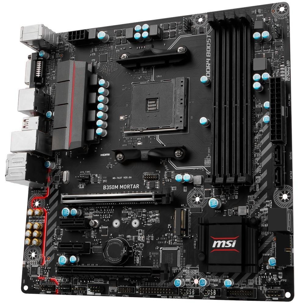 Imagem 5 de 5 do produto Placa-Mãe MSI p/ AMD AM4 mATX B350M MORTAR DDR4