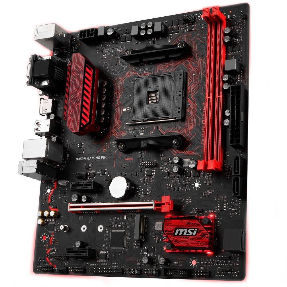 Placa-Mãe MSI B350M Gaming Pro, AMD AM4, mATX, DDR4