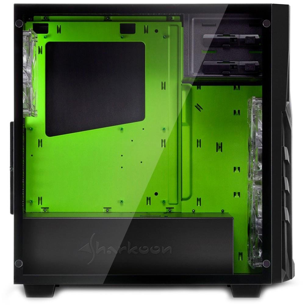 Gabinete Sharkoon Green ATX com Vidro Lateral Temperado - DG7000-G