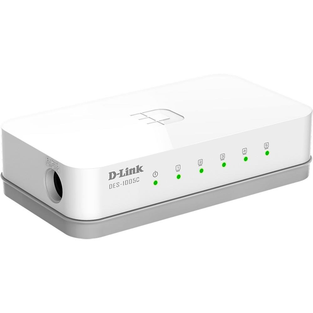 Imagem 3 de 3 do produto Switch D-Link 5 Portas Fast Ethernet DES-1005C