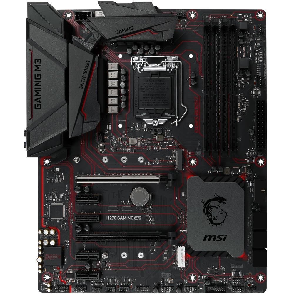 Placa-Mãe MSI p/ Intel LGA 1151 ATX H270 GAMING M3 DDR4 Placa-Mãe MSI p/ Intel LGA 1151 ATX H270 GAMING M3 DDR4