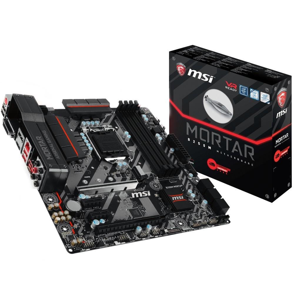 Imagem 2 de 5 do produto Placa-Mãe MSI p/ Intel LGA 1151 mATX B250M MORTAR DDR4