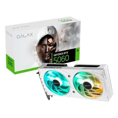  Galax RTX 5060 EX White NVIDIA GeForce, 8GB, 2587 MHz, 128bits GDDR7, DLSS 4, G-SYNC, DirectX 12 Ultimate  - 56NSN8MDDBBS