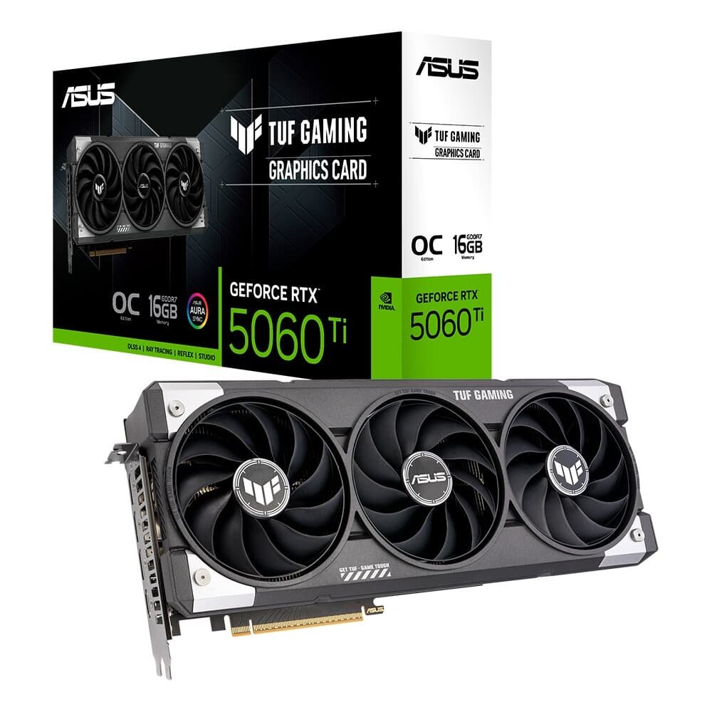 グラフィックボード・グラボ・ビデオカード ASUS TUF-RTX5060TI-O16G-GAMING Placa de Vídeo ASUS TUF RTX 5060 TI OC | KaBuM!