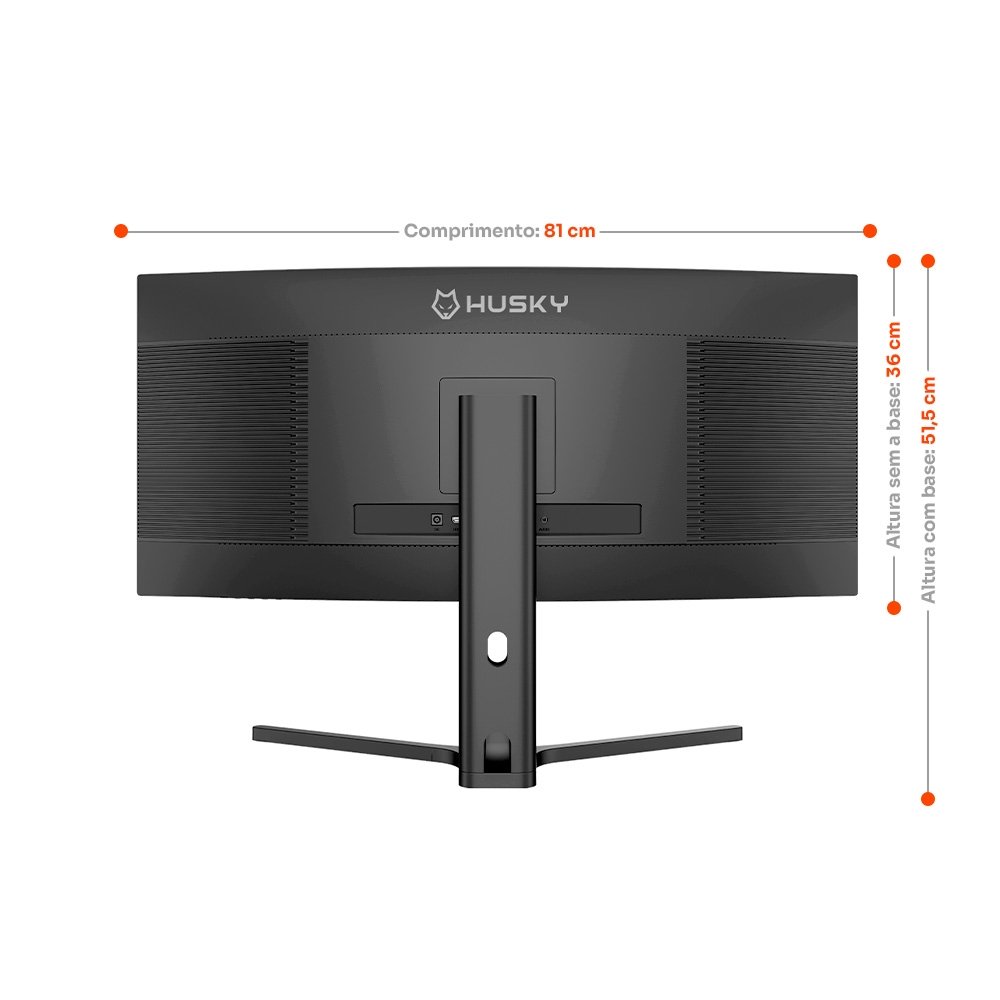 "Monitor Gamer Curvo Husky Boreal 34"", WQHD, Ultrawide, 200Hz, 1ms, Adaptive Sync, DisplayPort e HDMI, HDR - HMG00234PT" - view 4