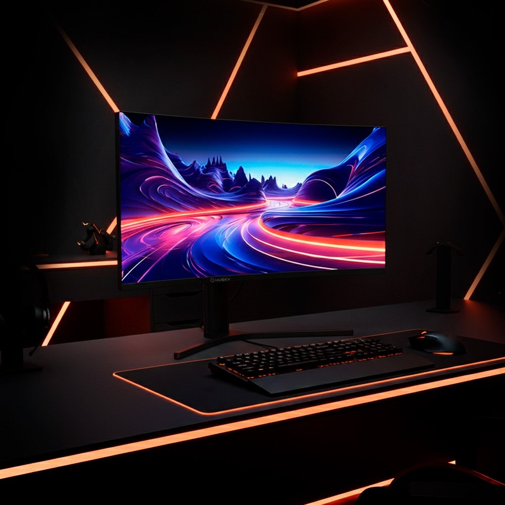 "Monitor Gamer Curvo Husky Boreal 34"", WQHD, Ultrawide, 200Hz, 1ms, Adaptive Sync, DisplayPort e HDMI, HDR - HMG00234PT" - view 8