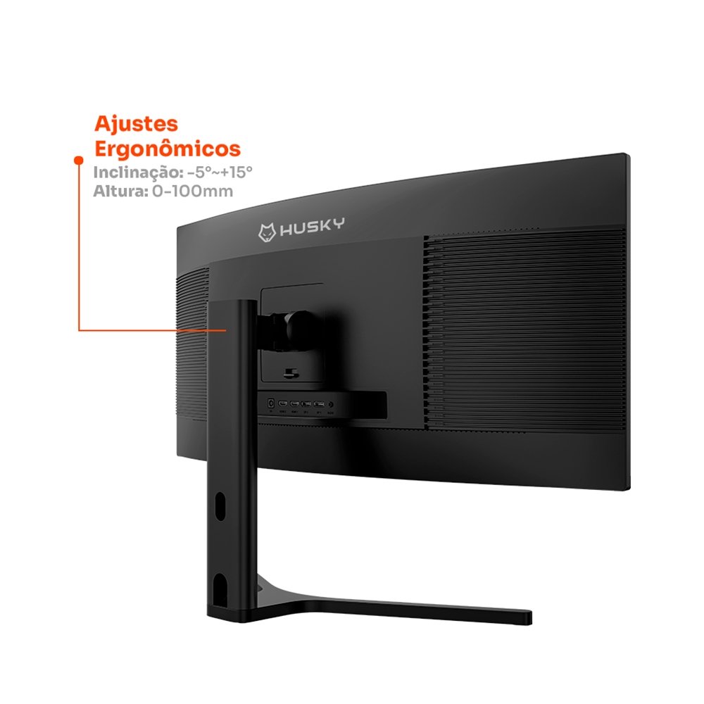 Monitor Gamer Curvo Balão.info Boreal 34, WQHD, Ultrawide, 200Hz, 1ms, Adaptive Sync, DisplayPort e HDMI, HDR - HMG00234PT - view 5