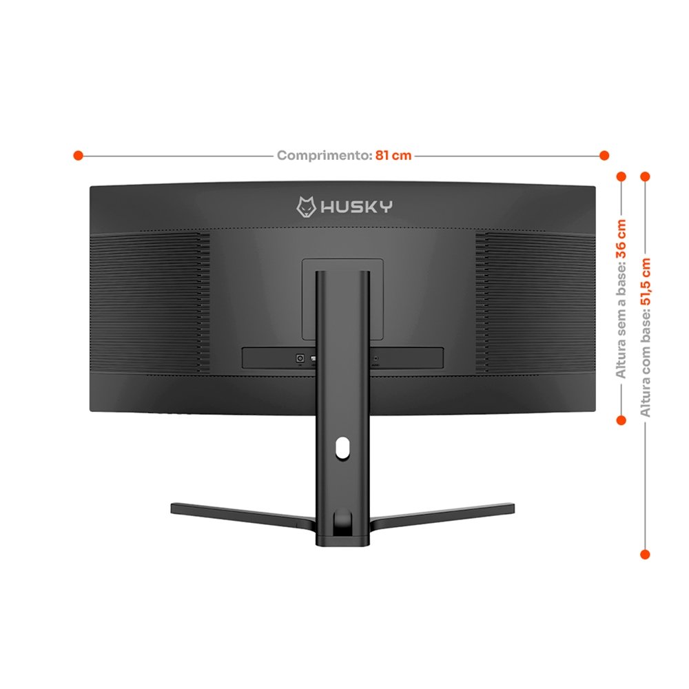 Monitor Gamer Curvo Balão.info Boreal 34, WQHD, Ultrawide, 200Hz, 1ms, Adaptive Sync, DisplayPort e HDMI, HDR - HMG00234PT - view 6